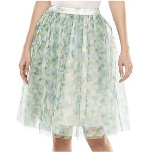 Lauren Conrad Disney Cinderella Floral Tulle Skirt Sz S